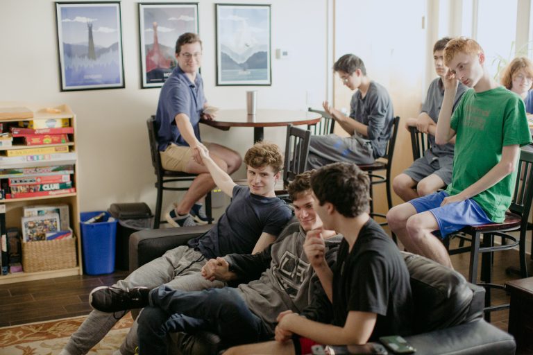 Mansfield Hall - Burlington - Student with Ice Cream